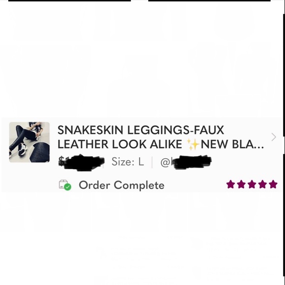 SNAKESKIN LEGGINGS-FAUX LEATHER LOOK ALIKE ✨NEW BLACK-BOUTIQUE‎ - Picture 11 of 11